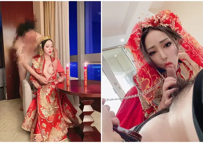 巨尻の小悪魔【ルンルン】高級秀逸VIPグループプライベート動画 まさに新婚の夜！ウェディングドレスをまといつつ、丁寧に責められながらも必死に振る舞う様子が繋がり続ける。さらに主人たちによる後ろからの激しい挿入プレイが完全制覇されるまで。