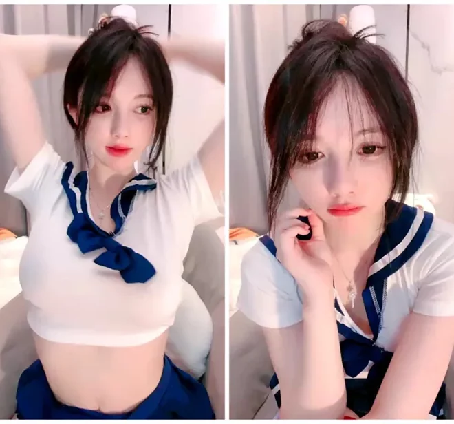 爆乳美女！可愛らしい新人ナースがエロチックな衣装を披露する配信【日本語】