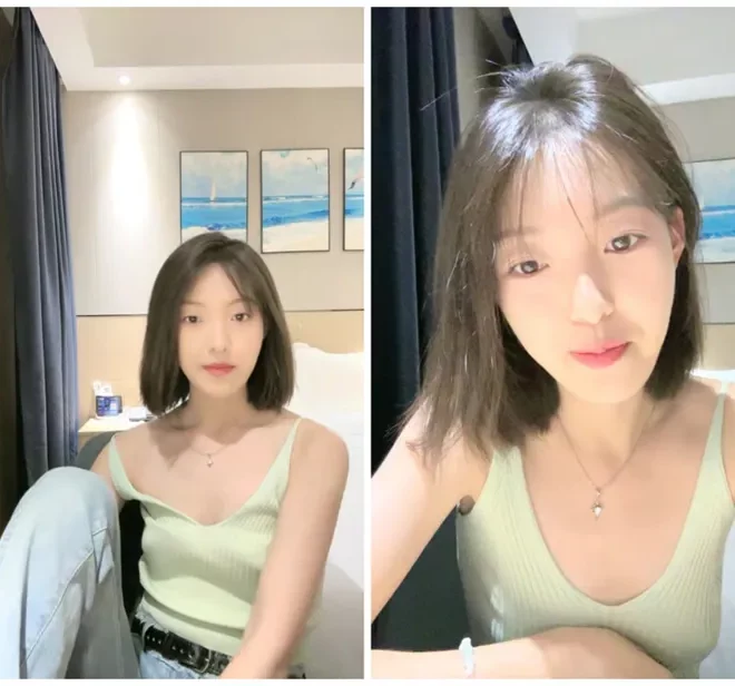 清純な芸大お姉さん！ショートヘアの甘えん坊美女、ホテリー独占ライブで魅了♡