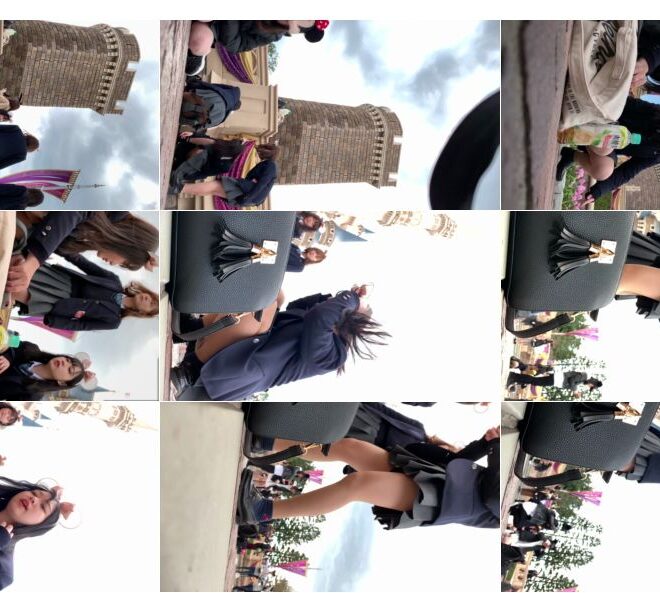 妖精さんの国でテンション高め♪生パンツ丸見えな制服ちゃんスマホ撮り！etc5作品