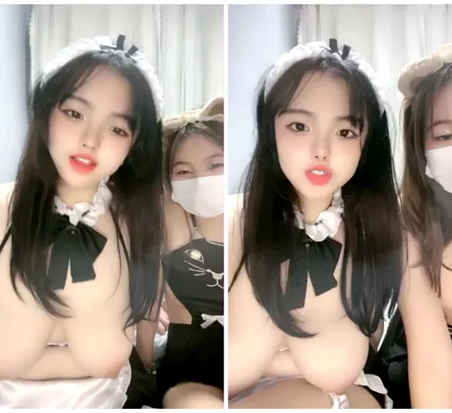 【アジアの美女】双子お姉さんが重ねながら座っておしゃべりライブ配信！