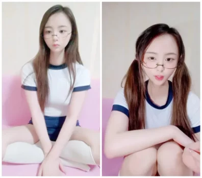 丸い顔の甘えんどの女の子！肌がぷるぷるで柔らかく可愛い子供っぽい美少女[特写]尻尾を揺らしながら触れる