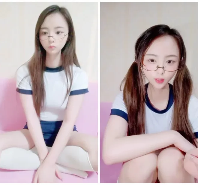 丸い顔の甘えんどの女の子！肌がぷるぷるで柔らかく可愛い子供っぽい美少女[特写]尻尾を揺らしながら触れる