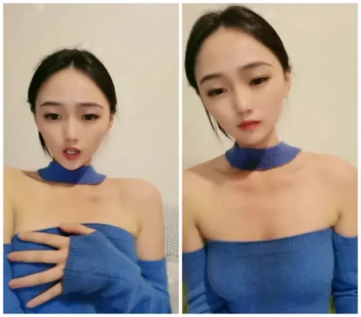 顔出し新人お姫様、両手で揉み胸＋ボイスオーバー、愛玉ッ！