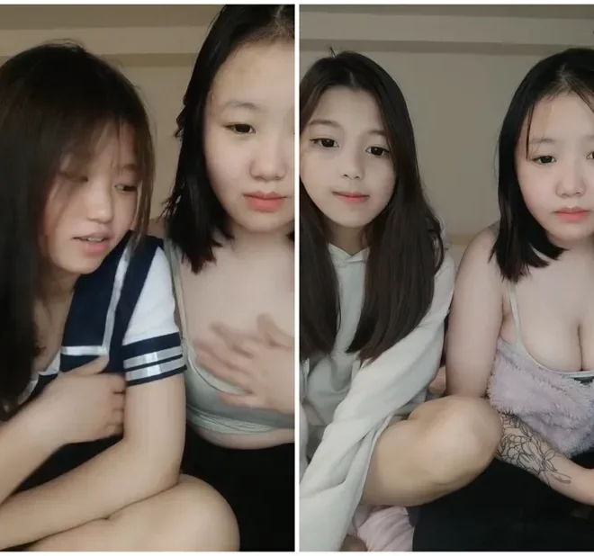 数名の小柄で可愛いお姉さんたちが大迫力で接触する激しいライブ配信