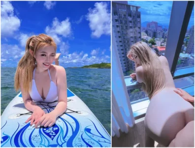 【台湾の熱帯の風景を背景にした】人気のウェブカメラ配信者が、視聴者から提供された恋愛シナリオに応じて実演するライブ動画