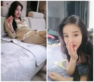 美少女の激しく動く口と深く潜む喉が映る生配信【爆乳】