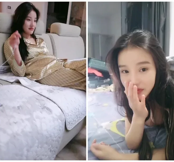 美少女の激しく動く口と深く潜む喉が映る生配信【爆乳】