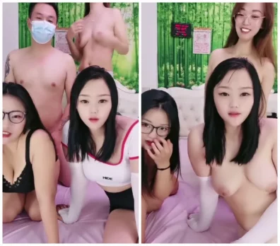 三女と二男！快楽の極み【純情レズ】群P大戦で必死盛り上がる刺激的ポーズ炸裂中！