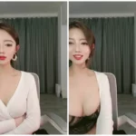中国の美女が魅惑的なボディラインと媚びる声で放送するライブ配信【高画質・長時間】