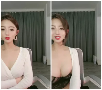 中国の美女が魅惑的なボディラインと媚びる声で放送するライブ配信【高画質・長時間】