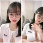 甘い眼鏡美人桃子！巨乳ボディが魅力的で魅惑的！生中継で親密な接触と発情期の水音、小声での甘ったるい喘息を堪能