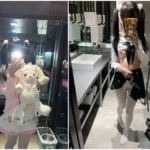 微重口反差萌【おしーでいの彼女／Webカメラ】初めて多くの人の前でトイレに行く、すごく恥ずかしい！ でもパパに抱っこしてもらえば安心だよね。