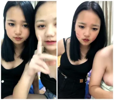 新人・00後令和世代のかわいい妹たち！双子、二人同時配信で全裸披露？ 振動するおもちゃと若々しい肢体が織り成す刺激的視覚体験