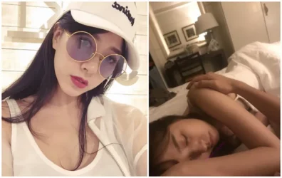 「反差」激しいニュースキャストが密着取材！超高クオリティ美女と彼女の不倫自撮り動画が衝撃のライブ配信を暴露、抜毛・プライベートな行為・口説きシーンの実際