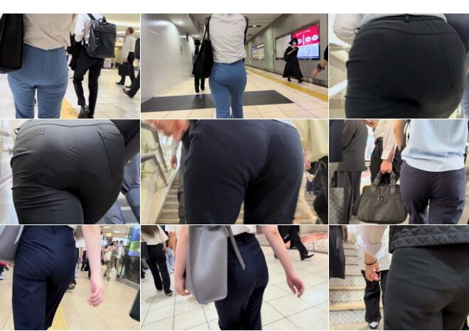 歩行記録0148「ぷにぷにで触りたくなるような良質エロヒップ」(5名)